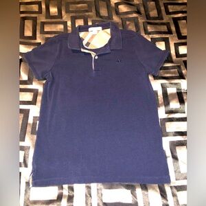 Blue Burberry Polo for Kids